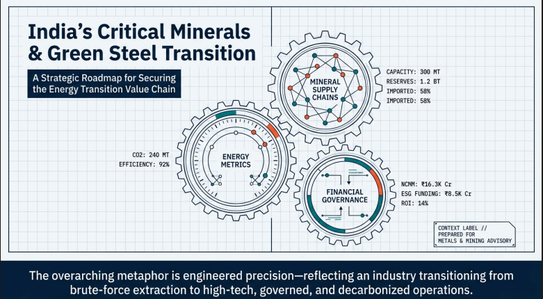 India's Critical Minerals & Green Steel Transition, first page